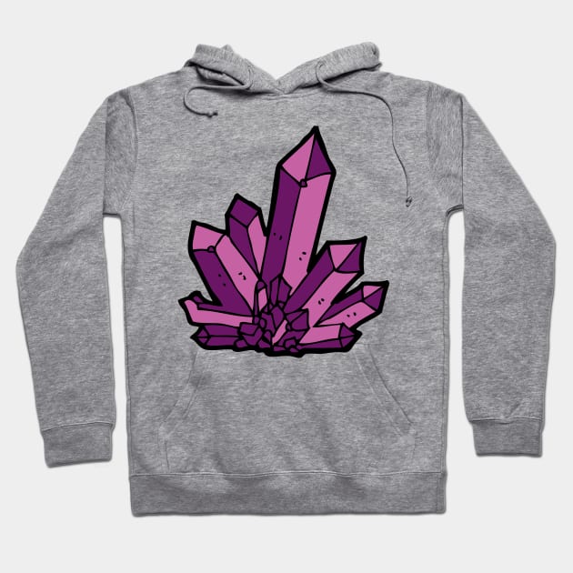 Purple Crystal Hoodie by Sloth Station